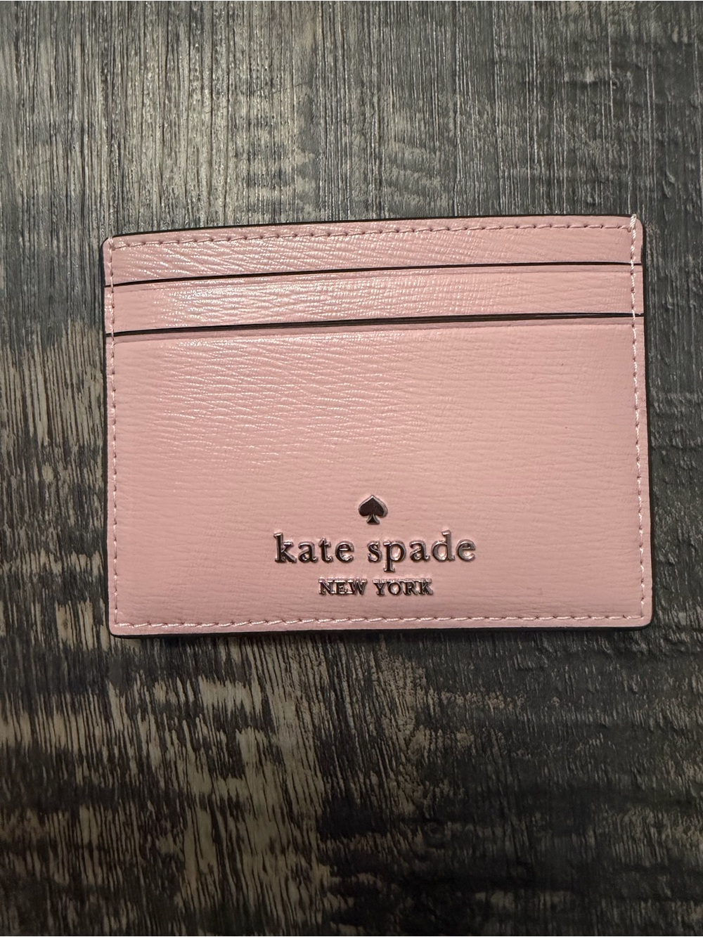 NWT kate spade New York Pink Leather Card Holder